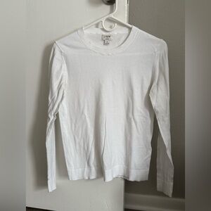 J. Crew Classic White Teddie Top